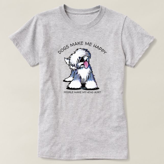 Old English Sheepdog KiniArt™ T-Shirt (Design Front)