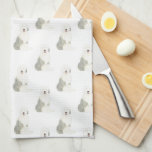 Old English Sheepdog Kitchen Towel<br><div class="desc">I love this sweet pattern of an old english sheepdog dog watercolor illustration because it's classic enough to serve as a neutral, yet pops as a stand alone piece! It's the perfect addition to any family room, nursery, office, or even the man cave! For the sweetest gifts, add more matching...</div>