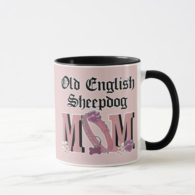 Old English Sheepdog MOM Mug (Right)