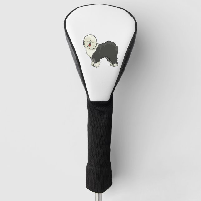 Old English sheepdog my friend  Golf Head Cover (Front)