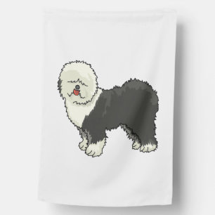 Old English sheepdog my friend  House Flag