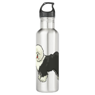 Old English sheepdog my friend  Stainless Steel Water Bottle