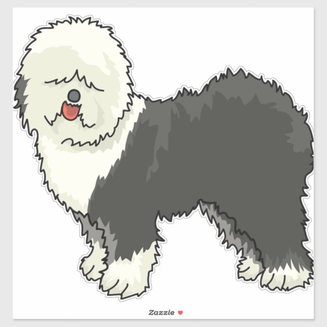 Old English sheepdog my friend  Sticker (Sheet)