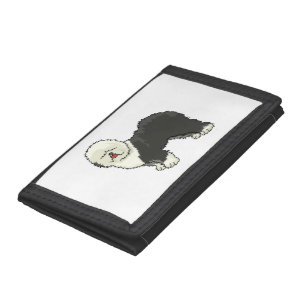 Old English sheepdog my friend Tri-fold Wallet