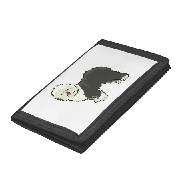Old English sheepdog my friend  Trifold Wallet (Bottom)
