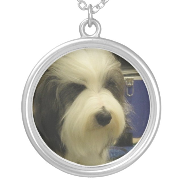 Old English Sheepdog Necklace (Front)