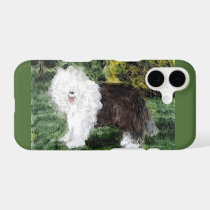 Old English Sheepdog Painting iPhone 17 Case