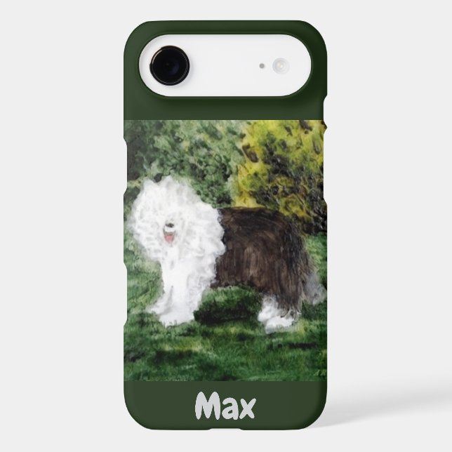 Old English Sheepdog Painting Case-Mate iPhone Case (Back)