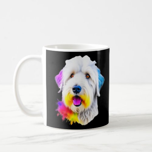 Old English Sheepdog Pop Art I Dog Lover I Splash  Coffee Mug