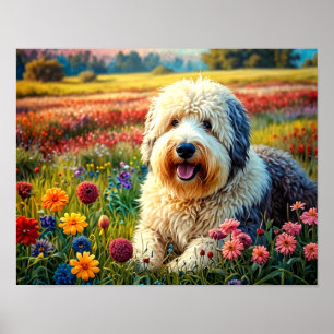 Old English Sheepdog Poster