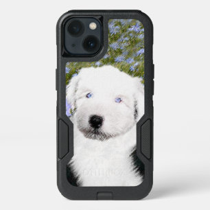 Old English Sheepdog Puppy Painting - Dog Art iPhone 13 Case