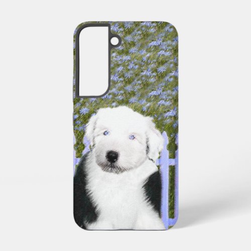 Old English Sheepdog Puppy Painting _ Dog Art Samsung Galaxy S22 Case