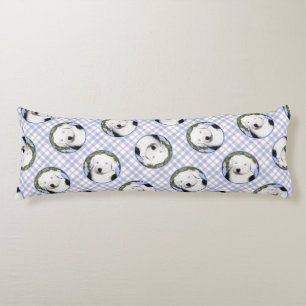 Old English Sheepdog Puppy Painting Pet Dog Art Body Pillow