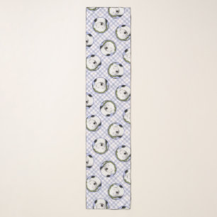 Old English Sheepdog Puppy Painting Pet Dog Art Scarf