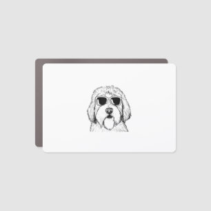 Old English Sheepdog Sketch Drawing Art Dog Lover Car Magnet