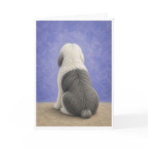 Old English Sheepdog Sympathy Card
