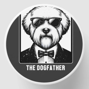Old English Sheepdog The Dogfather Tuxedo Cool Fun Mini Candle Favors