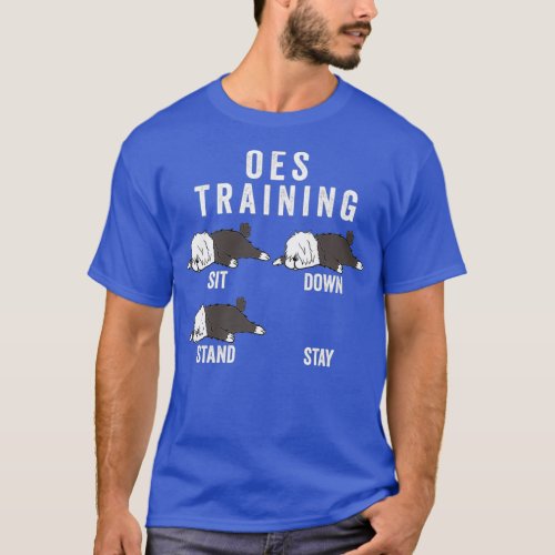 Old English Sheepdog Training Dog Premium T_Shirt