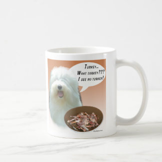 Old English Sheepdog Turkey Coffee Mug