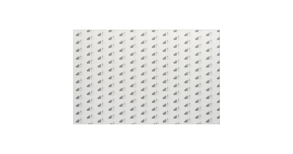 old english sheepdog Walt Dizzy Wigglebottom Fabric Zazzle