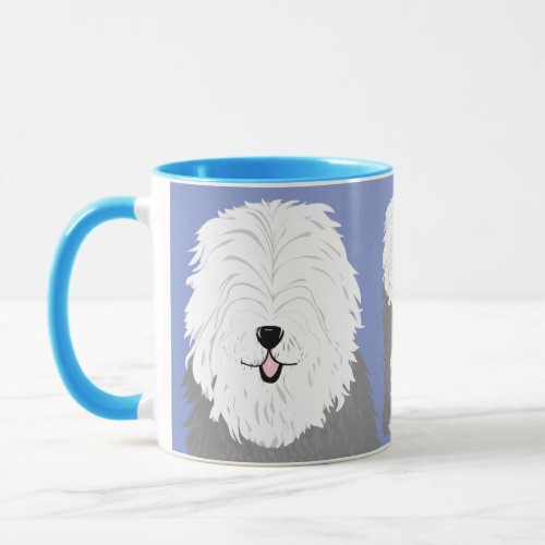 Old English Sheepdog with covered eyes Mug