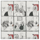 Old English Sheepdogs bathroom fabric