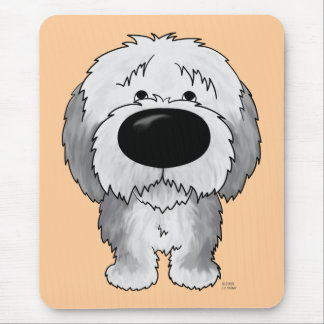 Old English Sheepdogs - Big Nose and Butt Mouse Pad