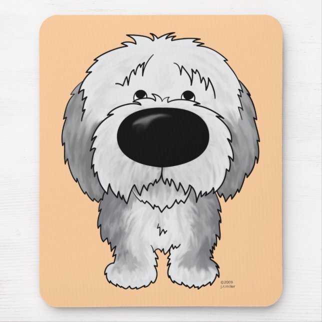 Old English Sheepdogs - Big Nose and Butt Mouse Pad (Front)