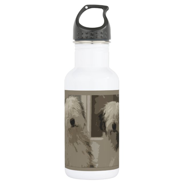 Old English Sheepdogs Water Bottle (Front)