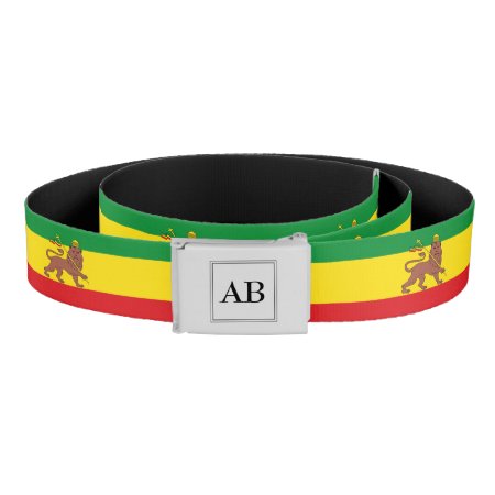 Old Ethiopian Flag Belt