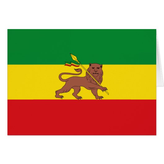 Old Ethiopian flag Cards (Front Horizontal)