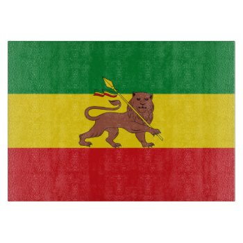 Old Ethiopian Flag Cutting Board by WorldOfHistory at Zazzle