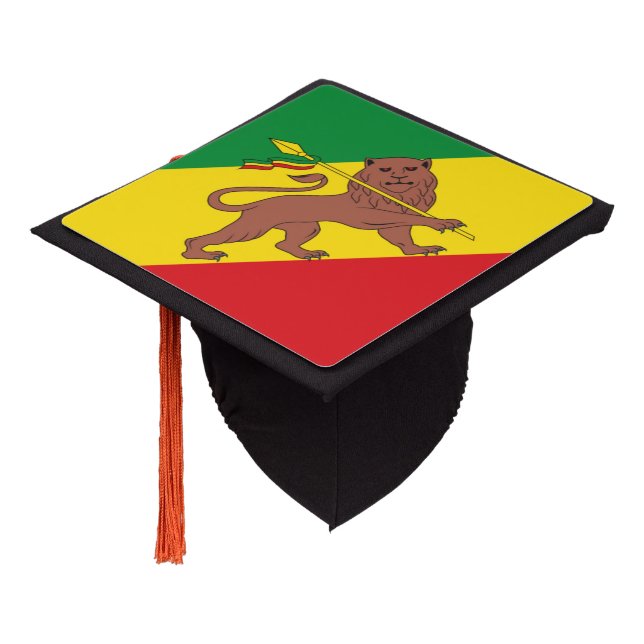Old Ethiopian flag Graduation Cap Topper (Angled)