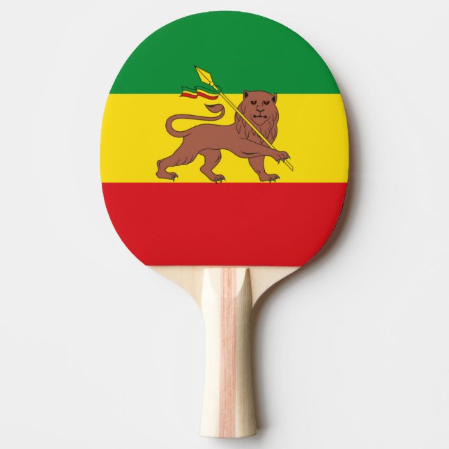 Old Ethiopian flag Ping-Pong Paddle (Front)