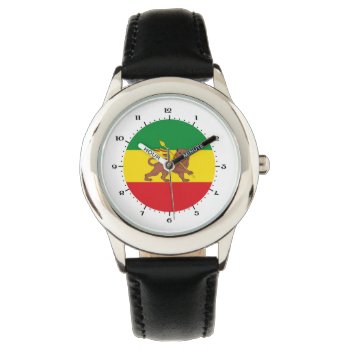 Old Ethiopian Flag Watch by WorldOfHistory at Zazzle