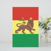 Old Ethiopian Flag with Lion of Judah (Standing Front)