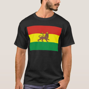 Old Ethiopian Flag with Lion of Judah T-Shirt