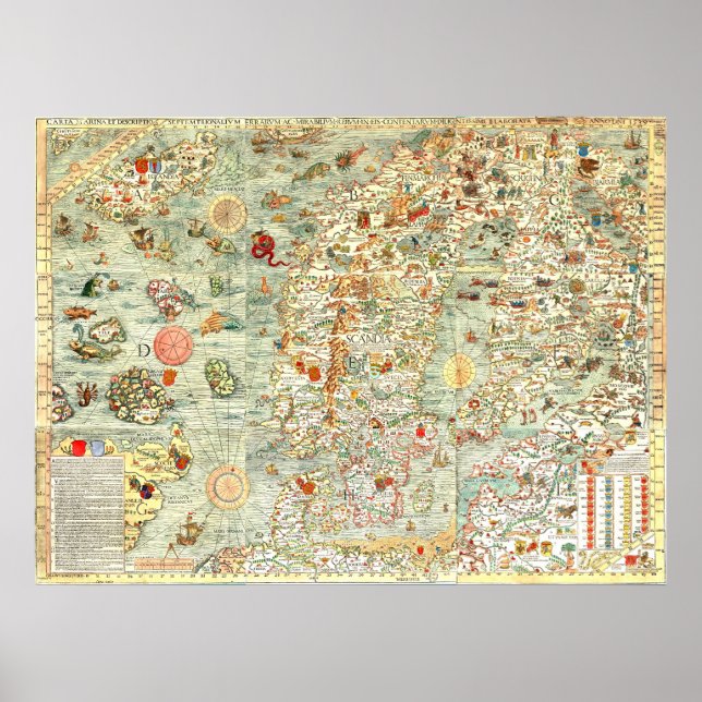Old Europe Fun Map Poster (Front)