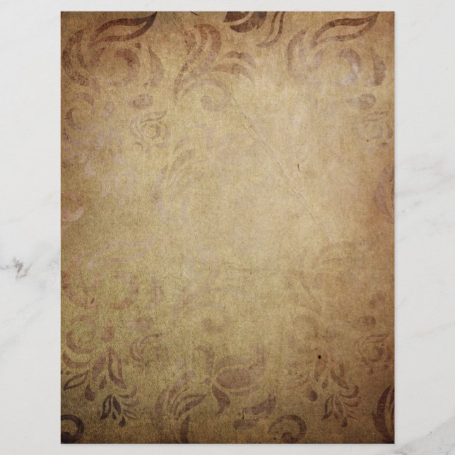 Old Faded Scrapbook Paper (Front)