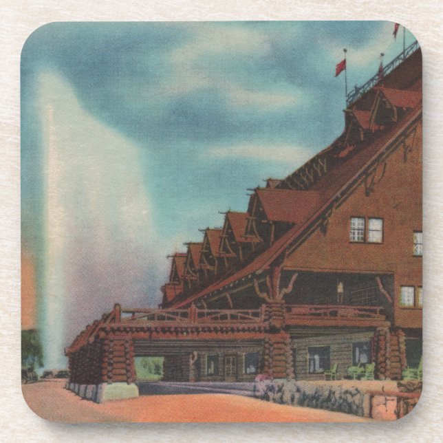 Old Faithful Beverage Coaster (Front)