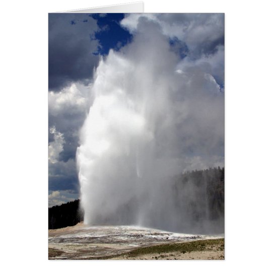 Old Faithful Geyser Card