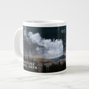 Old Faithful Geyser Eruption Yellowstone Giant Coffee Mug