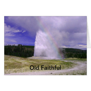 Old Faithful in Yellowstone National Park