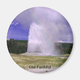 Old Faithful in Yellowstone National Park Magnet