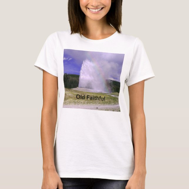 Old Faithful in Yellowstone National Park T-Shirt (Front)