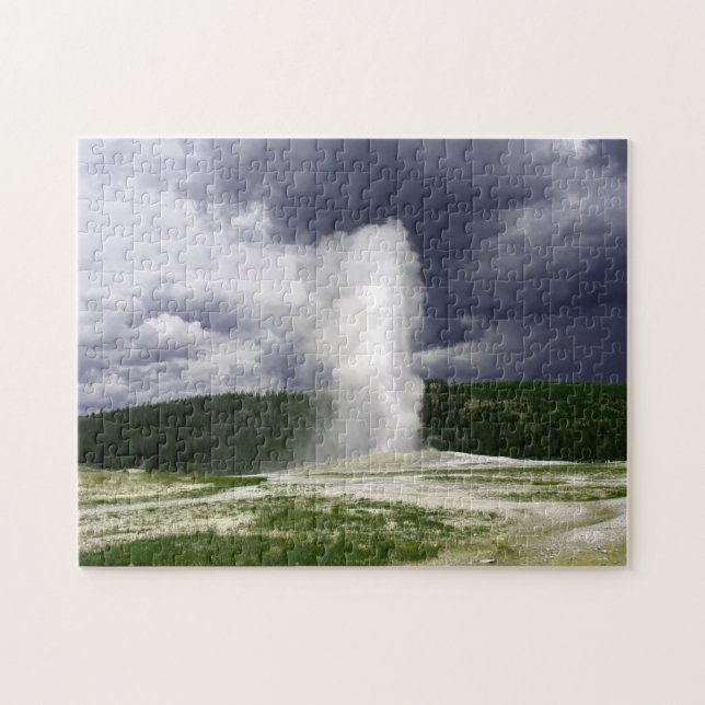 Old Faithful Montana. Jigsaw Puzzle (Horizontal)