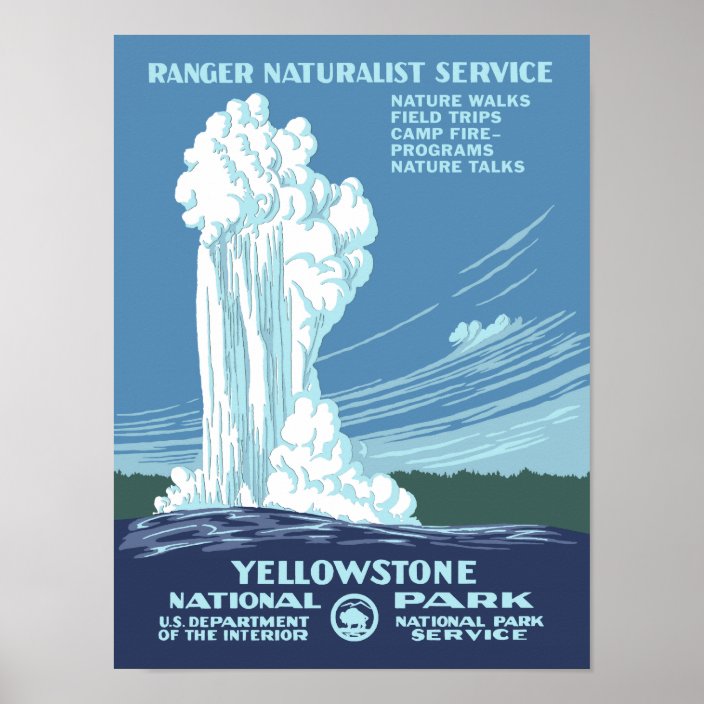 Old Faithful Vintage Travel Poster | Zazzle.com