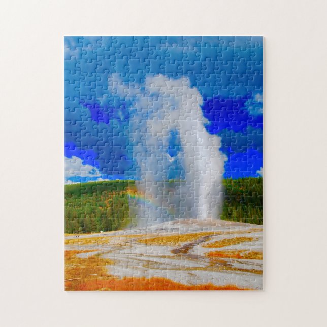 Old Faithful Yellowstone National Park. Jigsaw Puzzle (Vertical)
