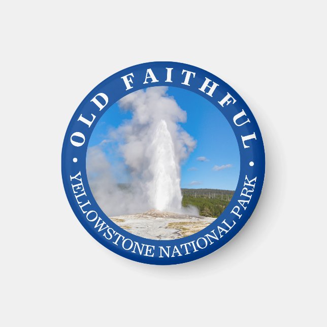 Old Faithful Yellowstone National Park Magnet (Front)