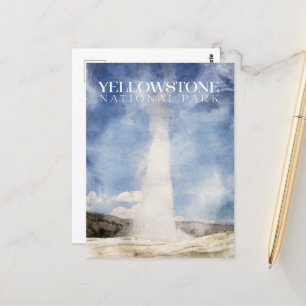 Old Faithful, Yellowstone National Park Postcard